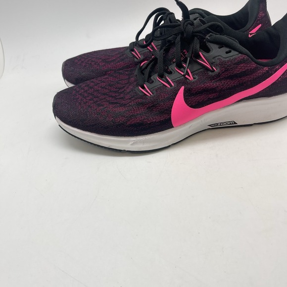 Nike Sneakers Womens 10.5 Air Zoom Pegasus 36 AQ2210-009 Black Running Shoes - Picture 4 of 12